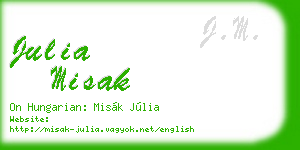 julia misak business card