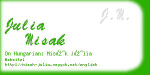 julia misak business card